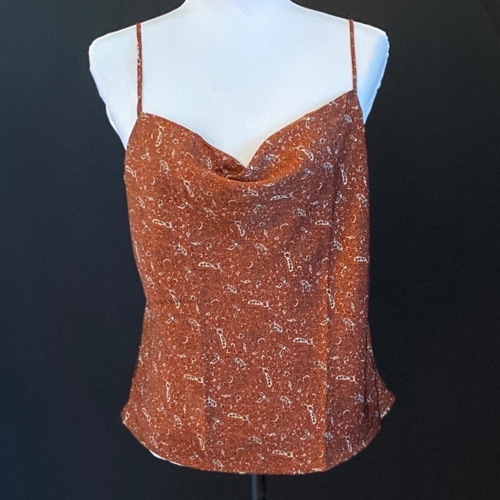 New BANANA REPUBLIC SILKY COWL-NECK CAMISOLE